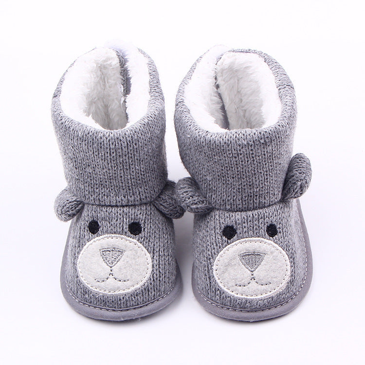 Cherub's CozyBear Knit Booties 🧸