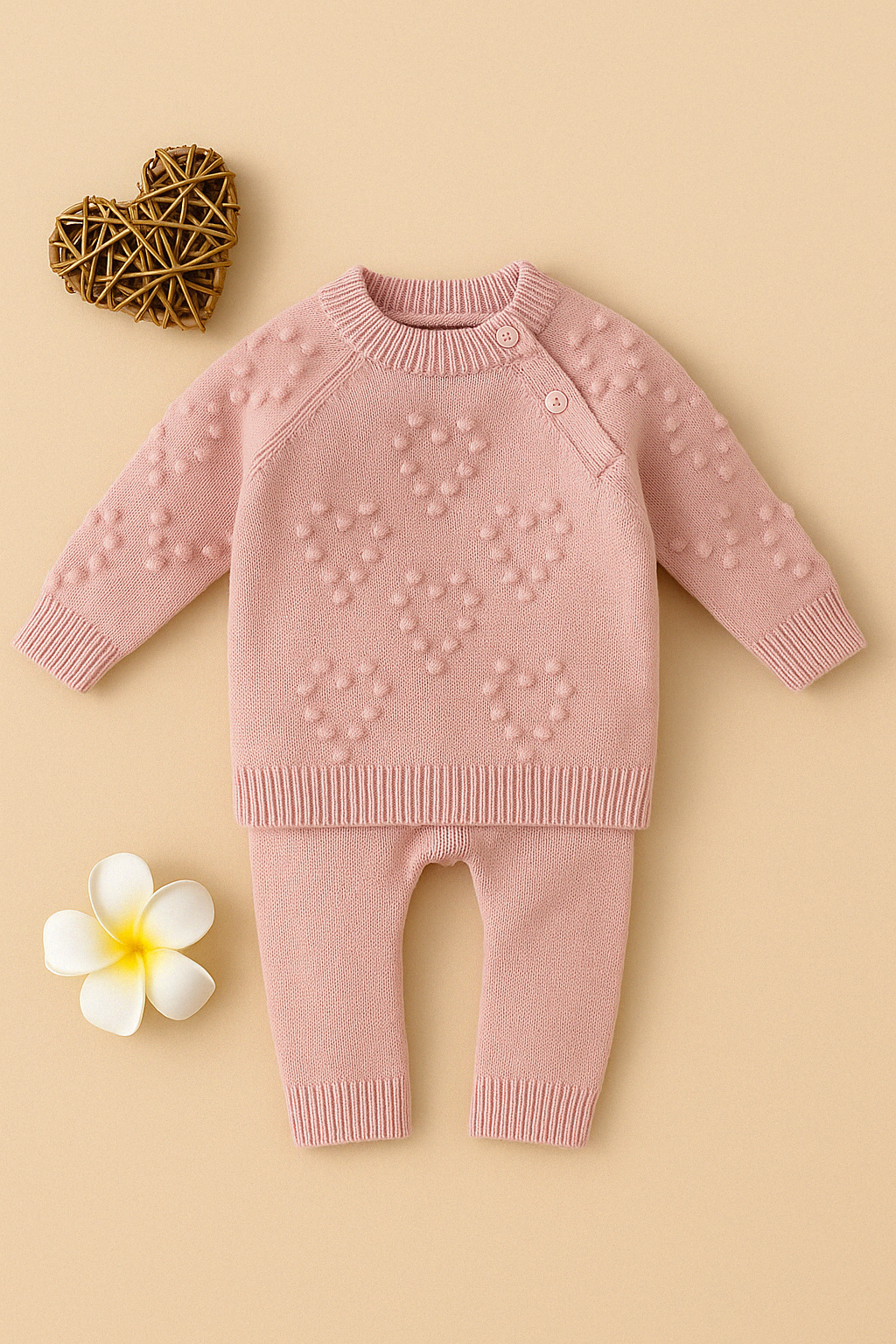 Cherub's Knitted Love Sweater Set
