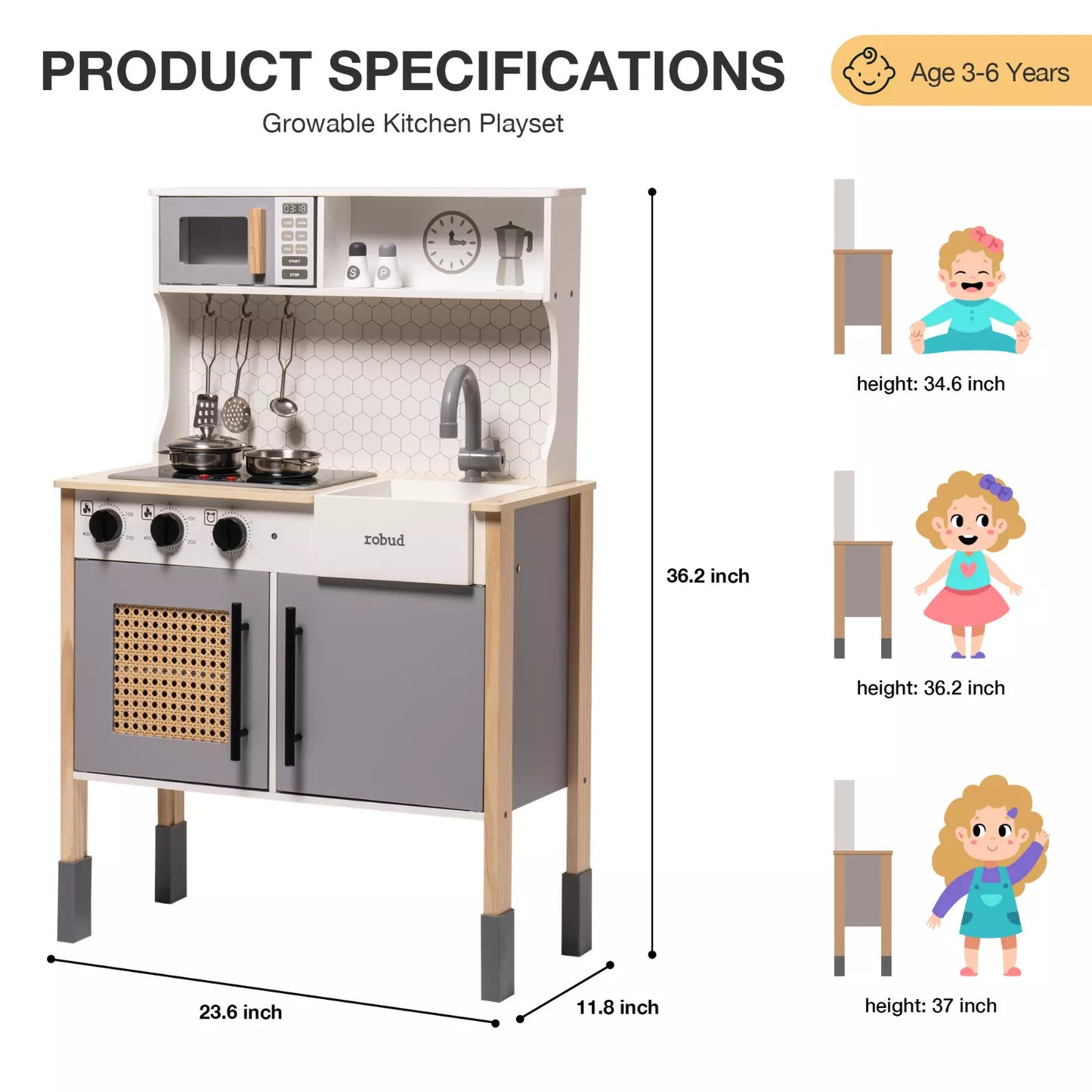 Cherub's Wooden Chef’s Kitchen Set