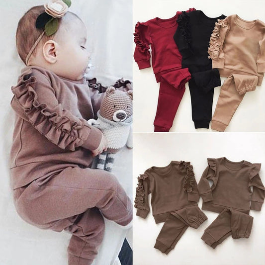 Cherub’s Cozy Ruffle Lounge Set 🖤